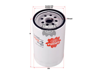 กรองน้ำมันเครื่อง(Spin-On) , SAKURA, 320/04134, C-5106, JCBAMFORD (127098)