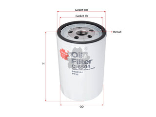 กรองน้ำมันเครื่อง(Spin-On) , SAKURA, 6438384, C-6504, DETROIT DIESEL (126259)