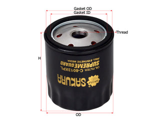 กรองน้ำมันเครื่อง(Spin-On) , SAKURA, 94797406, C-8013XPL, HOLDEN (124284)