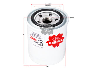 กรองน้ำมันเครื่อง(Spin-On) , SAKURA, A-3EB-15-31550, C-8807, CASE (126580)