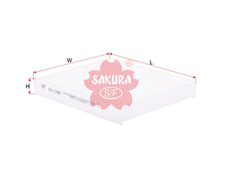 ไส้กรองอากาศห้องโดยสาร(Element) SAKURA, 87139-48050, CA-11380, TOYOTA (124074)