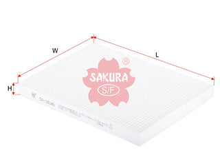SAKURA,, Cabin Air Filter (Element), 27 89 1JY 15A, CA-18140, RENAULT