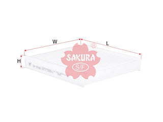 ไส้กรองอากาศห้องโดยสาร(Element) SAKURA, 3078037-6, CA-19160, VOLVO (123361)