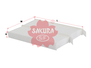 ไส้กรองอากาศห้องโดยสาร(Element), SAKURA, 647993, CA-21110-S, CITROEN (126947)