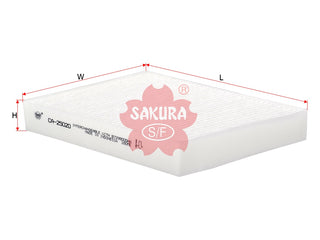 SAKURA,, Cabin Air Filter (Element), 77 00 424 098, CA-25020, RENAULT