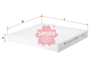 ไส้กรองอากาศห้องโดยสาร(Element), SAKURA, 97133-28010, CA-28110, HYUNDAI (125891)