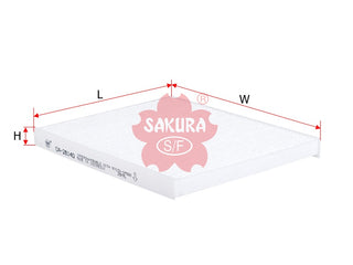 SAKURA,, Cabin Air Filter (Element), 97133-1P000, CA-28140, HYUNDAI