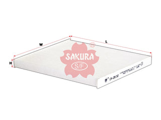 ไส้กรองอากาศห้องโดยสาร(Element), SAKURA, 97133-2E250, CA-28150, KIA (125854)