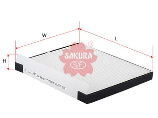 ไส้กรองอากาศห้องโดยสาร(Element), SAKURA, 97100-1E000, CA-28160, HYUNDAI (125952)