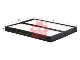 ไส้กรองอากาศห้องโดยสาร(Element), SAKURA, 97133-4P000, CA-28350-S, HYUNDAI (125961)