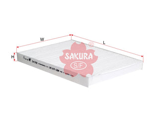 ไส้กรองแอร์(Element), SAKURA, 1H0 819 644A, CA-3102, SEAT (MEXICO) (123466)