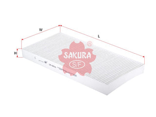 SAKURA,, Cabin Air Filter (Element), 93172299, CA-6516, SAAB