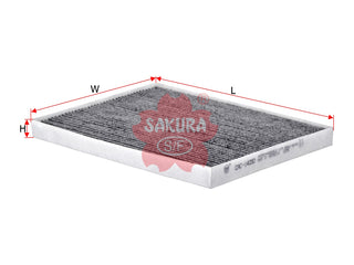 ไส้กรองอากาศห้องโดยสาร(Element), SAKURA, 95861-64J00, CAC-14050, SUZUKI (123831)