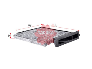 ไส้กรองอากาศแอร์(Element) , SAKURA, 27891-ED50A-A129, CAC-18190, NISSAN (125267)