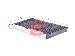 ไส้กรองอากาศแอร์(Element), SAKURA, 6447NV, CAC-21060, PEUGEOT (124720)