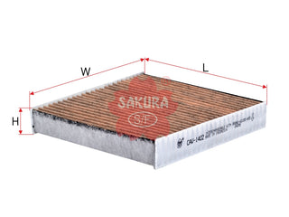 ไส้กรองอากาศห้องโดยสาร(Element), SAKURA, 95860-62J00-A00, CAV-1402, MAZDA (123841)