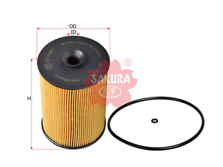 กรองน้ำมันเชื้อเพลิง(ไส้กรอง) SAKURA, ME165323, EF-1001, FUSO (126627)