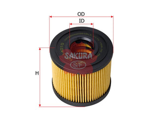 กรองน้ำมันเชื้อเพลิง(ไส้กรอง) SAKURA, 15412-86CT0, EF-14010, CITROEN (123833)