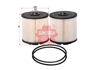 SAKURA,, Fuel Filter (Element), 1#95174479, EF-65020-S, HOLDEN