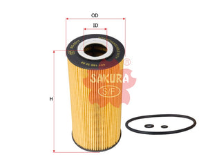 SAKURA,, Oil Filter (Element), A606-184-01-25, EO-5311, MERCEDES-BENZ