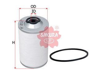 กรองน้ำมันเชื้อเพลิง(ไส้กรอง) SAKURA, 81.1203.0013, F-2603, CASE (123063)