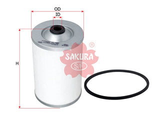 SAKURA,, Fuel Filter (Element), 16140080740, F-2618, SHAANXI