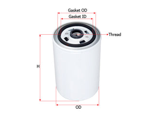 SAKURA,, Fuel Filter (Spin-On), 50 10 412 350, FC-25041, SISU