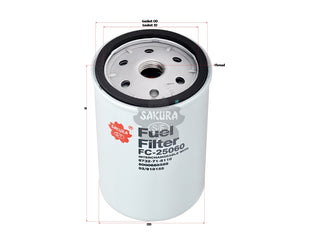 Fuel Filter (Spin-On)၊ SAKURA၊ 870017560၊ FC-25060၊ RENAULT VI (124687)