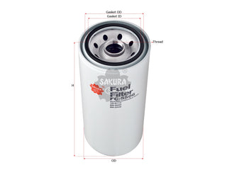 กรองน้ำมันเชื้อเพลิง(Spin-On), SAKURA, 8N-3500, FC-5506, CATERPILLAR (126706)