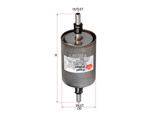 Fuel Filter (In-Line)၊ SAKURA၊ 818 506၊ FS-2301၊ FIAT (122962)