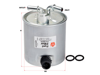 SAKURA,, Fuel Filter (In-Line), 19334602, FS-25020, DACIA