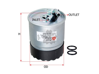 SAKURA,, Fuel Filter (In-Line), A646 092 07 01, FS-26090, MERCEDES-BENZ