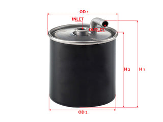 SAKURA,, Fuel Filter (In-Line), 611 090 12 52, FS-26130, MERCEDES-BENZ