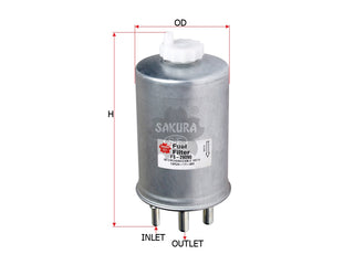 Fuel Filter (In-Line)၊ SAKURA၊ 66509-21001၊ FS-29090၊ SSANG YONG (123939)