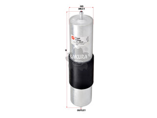 SAKURA,, Fuel Filter (In-Line), 13 32 1 740 985, FS-30030, BMW