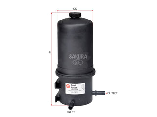 กรองน้ำมันเชื้อเพลิง(อินไลน์) SAKURA, 19334655, FS-31140, VOLKSWAGEN (123609)