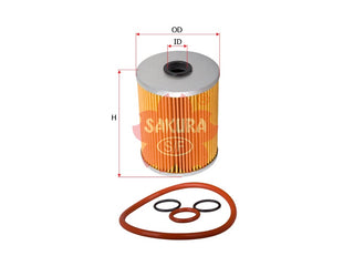SAKURA,, Oil Filter (Element), 550 154, O-83010, SCANIA