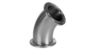 SF16C45E-32 | 2" Sanitary Clamp End 45 Elbow -316 Stainless SN: S772KMP6020 (099603)