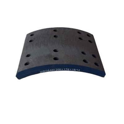 HIROSAKI Brake Lining, 206x178x18/14mm & 212x178x18/10mm, 7-Inch