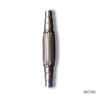 WPR Exhaust Pipe, 1.5"x17", 3-Layer, Inner Braid, Flexible