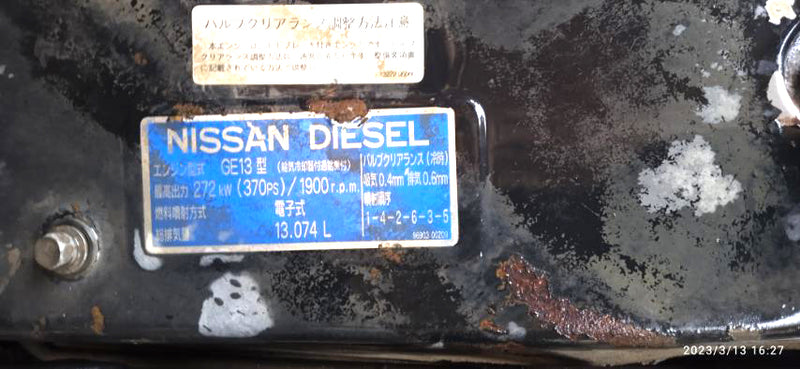 NISSAN DIESEL 2000 GE13 CW520HV Diesel Dump Truck (6x4) (RHD) (014469)