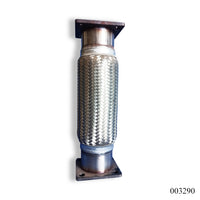 WPR Exhaust Pipe 3.5"x15" 2-Layer Flange Durable Fit