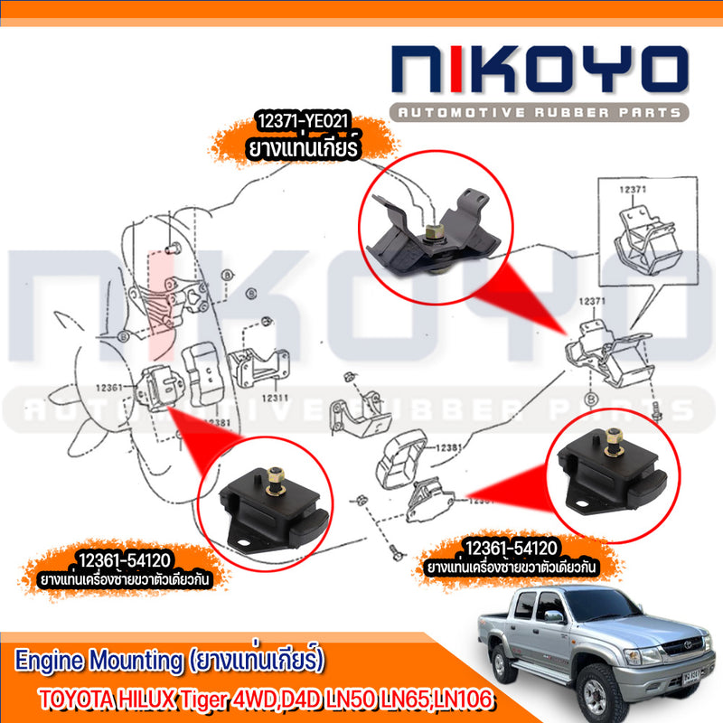 KOYO TOYOTA 4WDD4DMIGHTYX LN65LN106 NIKOYO Bearing