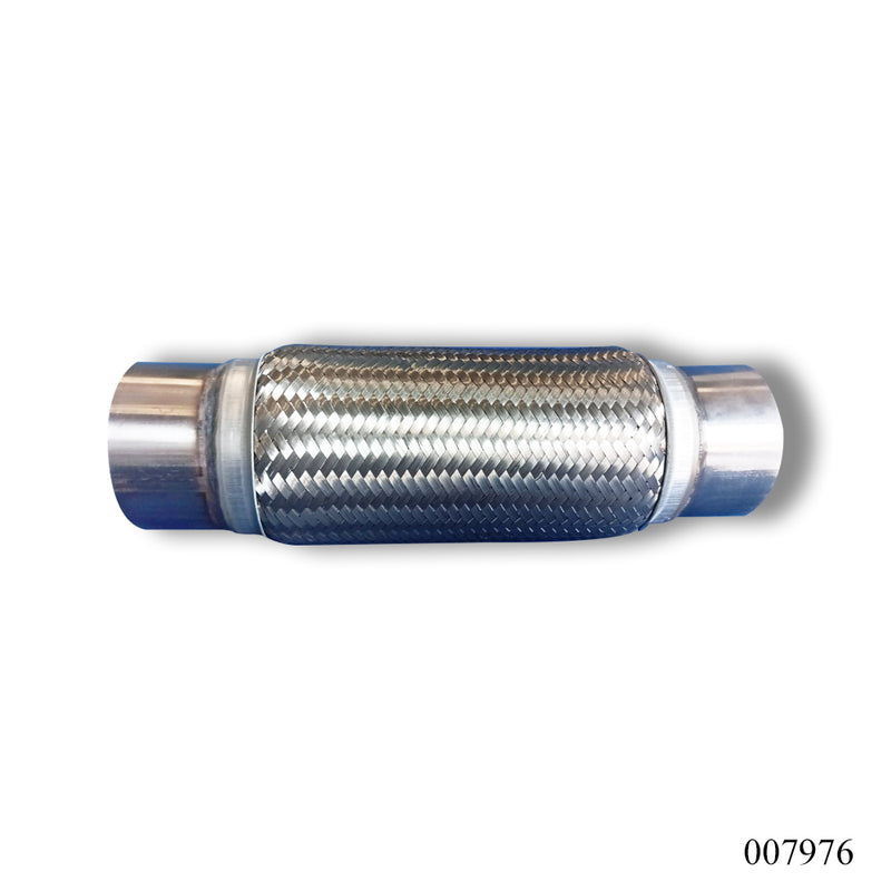 WPR Exhaust Pipe, 3.5x15 Inch, 2-Layer, Without Inner Braid