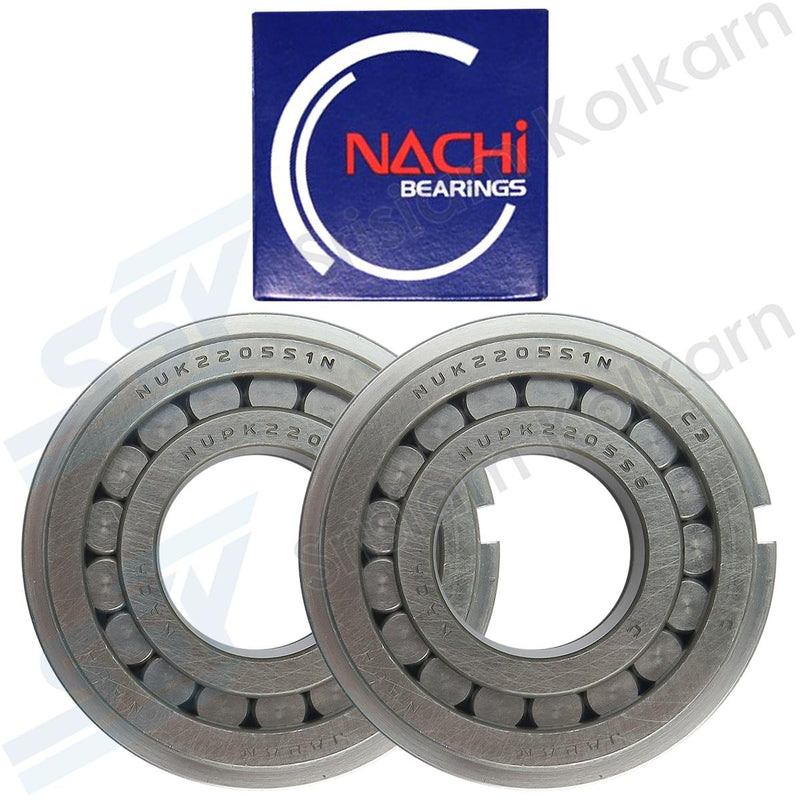 NACHI ลูกปืนเม็ดหมอน NUPK2205S1NR(2 ตับ)