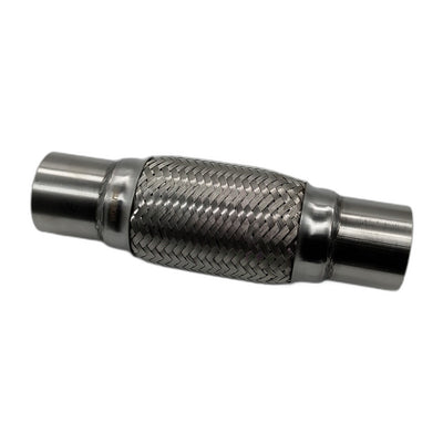 WPR Exhaust Pipe, 2.4"x12", 3-Layer, Compact Design, Inner Braid