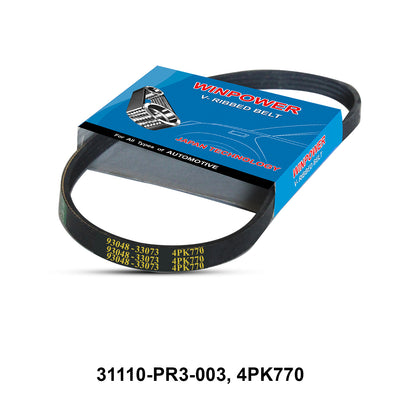 สายพานร่องตัววี WINPOWER 16.9x5.6x2.4inch, 31110-PR3-003, 4PK770 (005101)