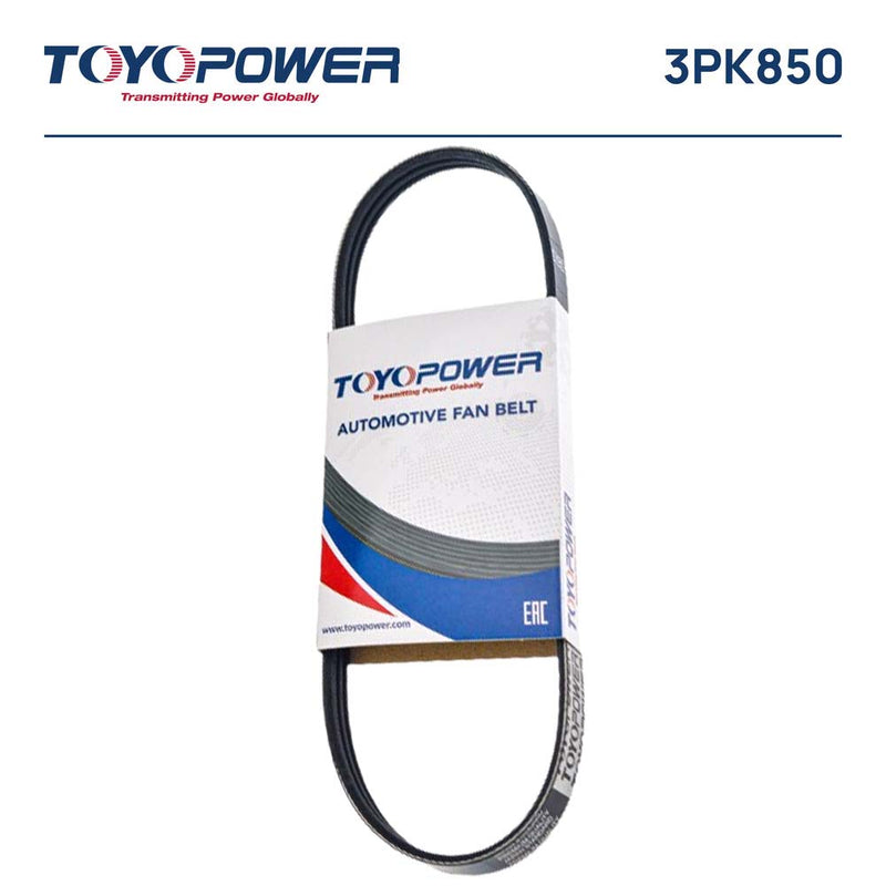 V-ribbed Belt, TOYOPOWER, 90916-02575, 3PK850, MAZDA (128798)
