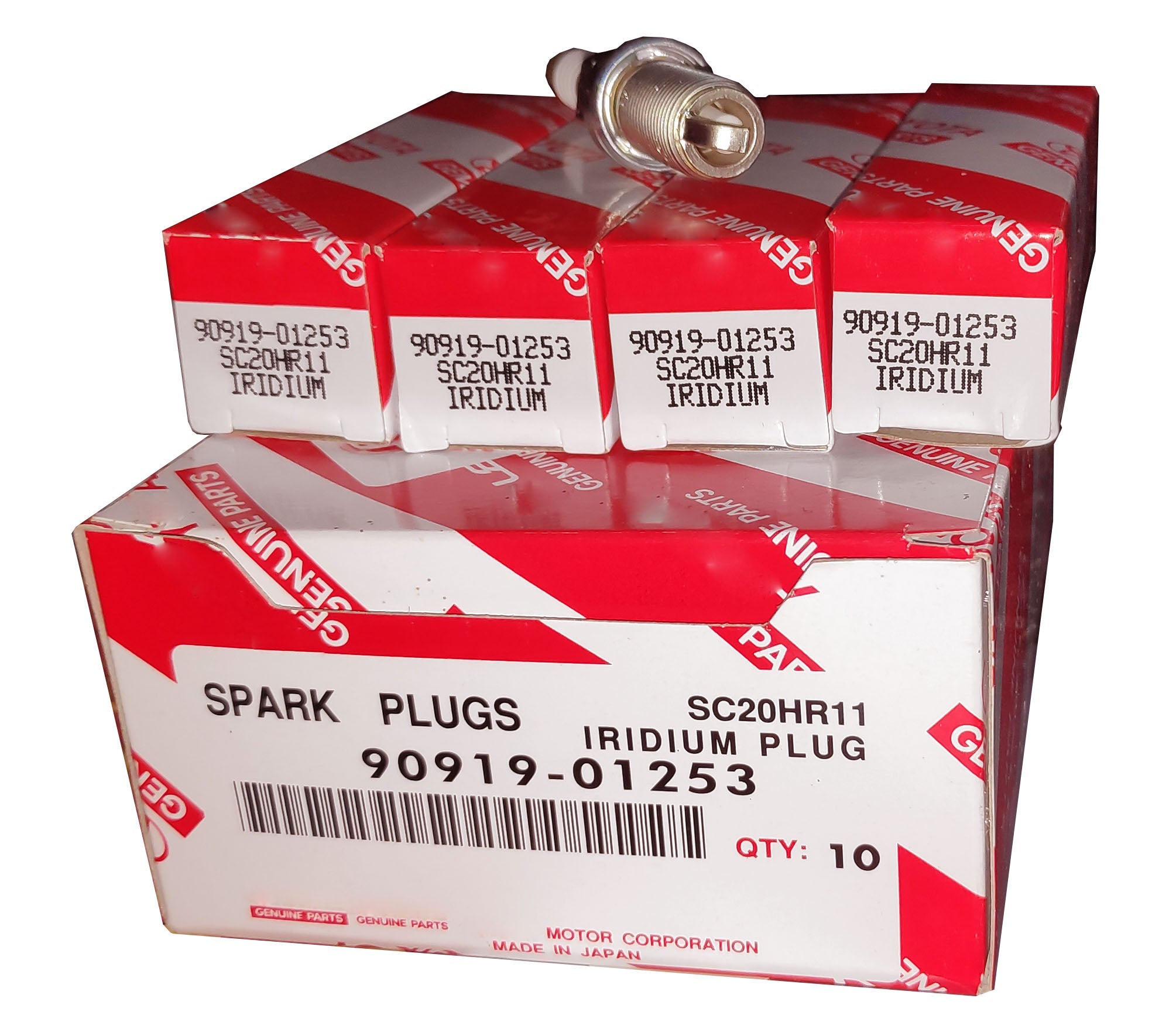 Spark Plug, TOYOTA GENUINE, 90919-01253, SC20HR11 (007086)