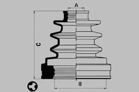 RBI Drive Shaft Boot RE 43448-35030 T17ZJ95IZ